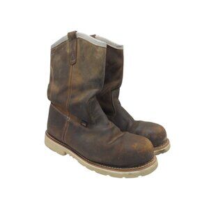Thorogood Men's 11" Wellington WP Steel Toe Work Boots 804-3320 Brown Size 13 2E